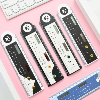 尺子计算器多功能功能型格尺计算机直尺可折叠便携小学生各类尺