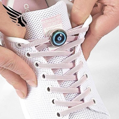 旋转鞋带扣鞋扭转钢丝篮球球鞋鞋花黄色螺旋鞋带