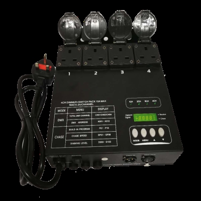 4路数字硅箱婚庆舞台灯光调光舞台控制小硅箱吊挂舞台灯光