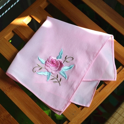 古风手帕丝绸绣花年会手绢刺绣学生戏曲古装手帕