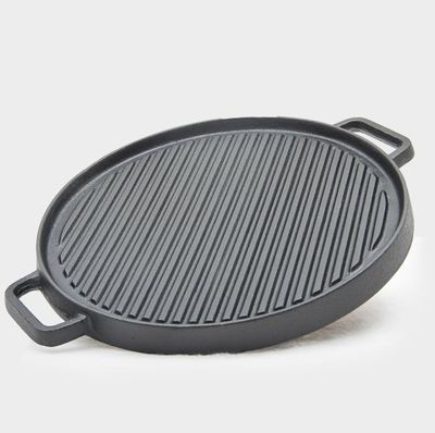 烧烤铁器牛排双耳户外平底锅铁板平板煎锅羊排烧烤盘