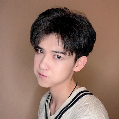 时尚假发同韩网红中网男士帅气自然刘海透气创意