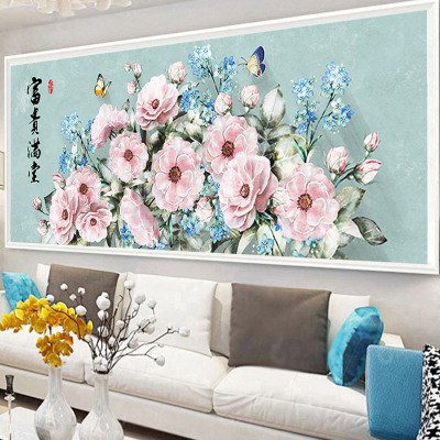 十字绣2020客厅牡丹满秀线自己手工刺绣大幅大气十字绣套件