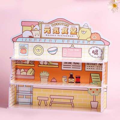 创意潮玩手办元气食堂食物盲盒公仔摆件玩具其他特色工艺品