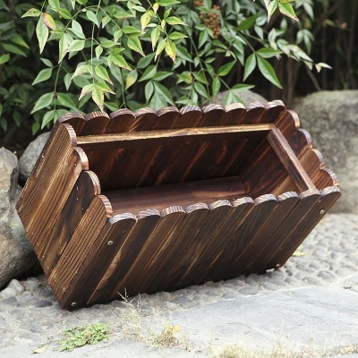 花盆栅栏防腐木花箱木箱箱子正方形长方形种菜菜盆花盆