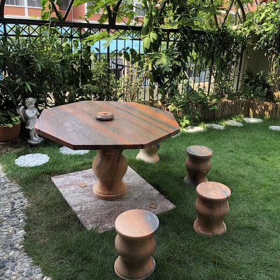 大理石家用露天桌子石桌子室外石桌别墅户外石头石雕