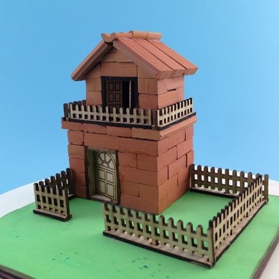 小砖砖块模具手工diy制作搭建迷你小房子砖头模型制作工具