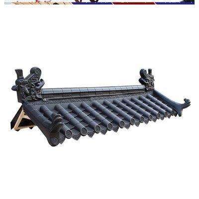 塑料青瓦屋檐雨棚中式屋顶别墅建筑琉璃加厚石棉瓦