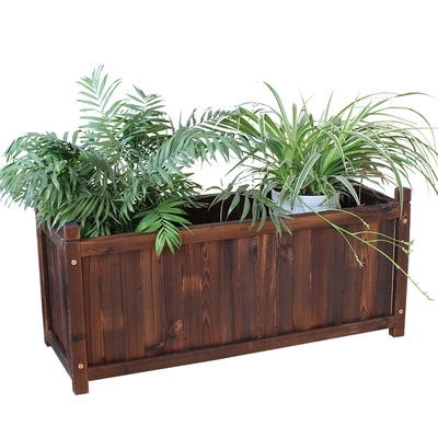 阳台种植木头花槽种菜盆木质长方形特大花箱户外花盆
