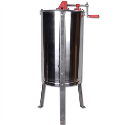 摇蜜机304全不锈钢加厚中蜂摇蜜机小型家用打三框手动带支架压蜜