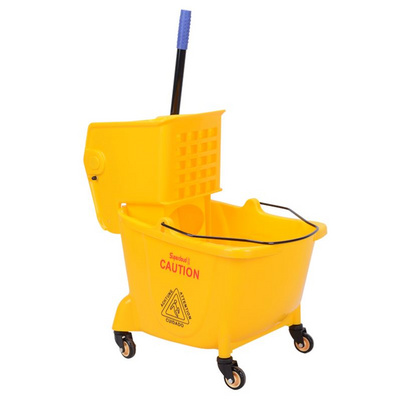 布车家用物业压水拖把清洗桶挤水桶脚踏式甩水拖把桶