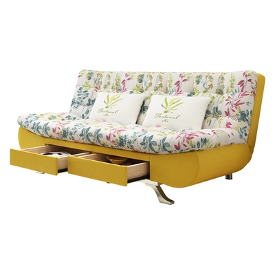 书房会客实木架沙发床多功能两用办公室可折叠带抽屉家具接待耐用