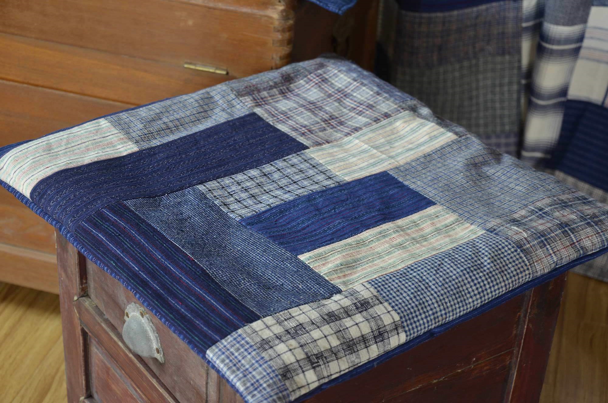 各色土布手工拼布坐垫櫈垫椅垫地垫含芯家居椅垫