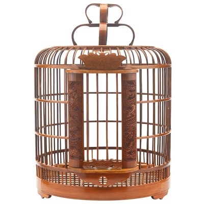 铜嘴雀鸟鸟儿便携材料防水食碗加长平底小鸟鸟笼