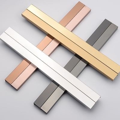 金属条装饰钛合金嵌入式 收边条收口金条u型凹槽底座柜门包边钛金
