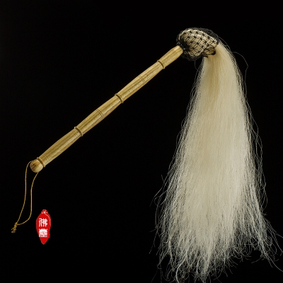 马尾拂尘太极佛尘浮尘道教扶尘桃木辟邪太极佛尘
