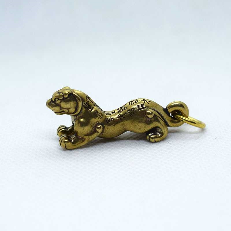 虎符黄铜十二生肖秦虎符兵符信物吊坠创意个性钥匙扣箱包钥匙扣
