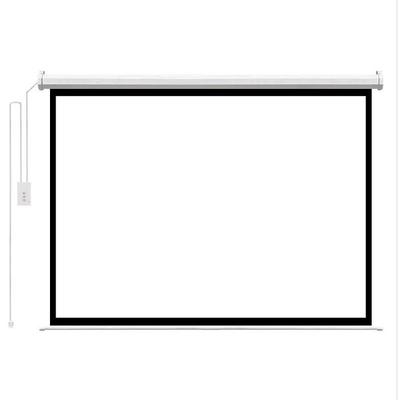 幕布投影幕会议室投影仪布幕窗帘投影壁挂遥控器电动幕布