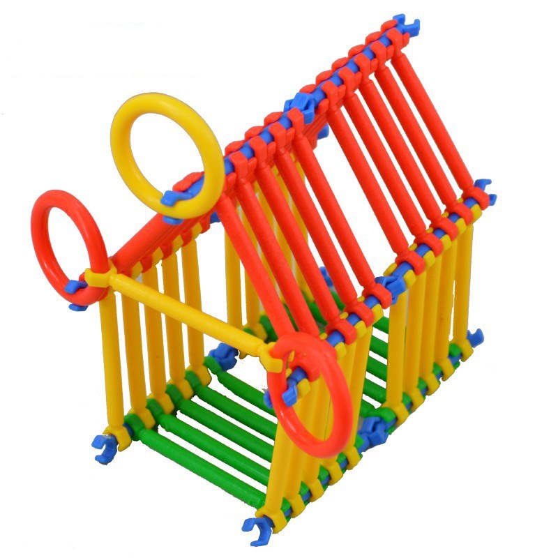 幼儿园早教拼插颗粒积木儿童童趣味拼装塑料玩具聪明建构