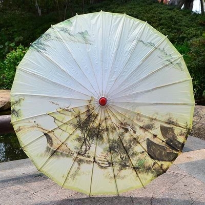 油纸纸伞杭州西湖绸伞荷花舞蹈道具吊顶装饰礼品工艺伞