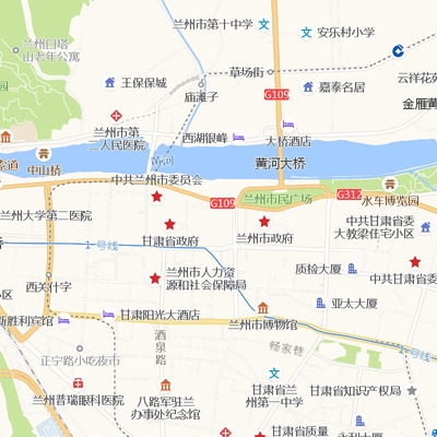 超大巨幅 兰州市区地图订制定做 城市城区海报2020新版装饰画芯