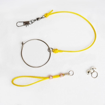 不锈钢小型鹦鹉脖套活扣栓鸟绳脖绳子家用画眉鸟其他