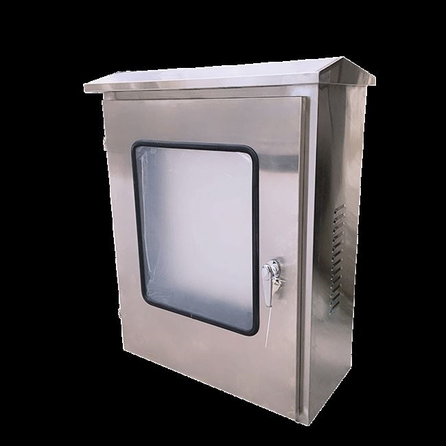 室外不锈钢配电箱双层防雨按钮控制家用强电布线箱