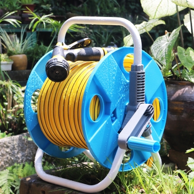 浇花洗车水枪软管盘管水管收纳架卷管收管器浇水车