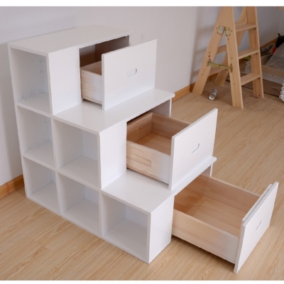 梯柜家用实木移动步梯储物抽屉式梯柜登高高台家用梯