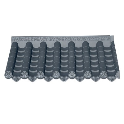 一体拼接仿古瓦屋屋檐围墙四角凉亭房顶室内门基础材料