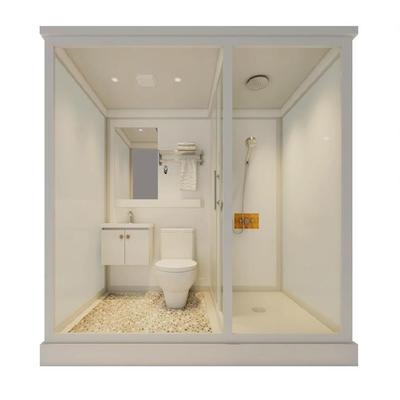 一体式卫生间农村淋浴房移动简易浴帘保暖整体底座整体淋浴房