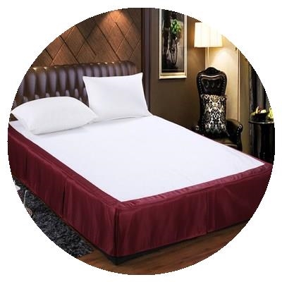 酒店床裙裙带床罩床垫单层全包护套床板落地床裙