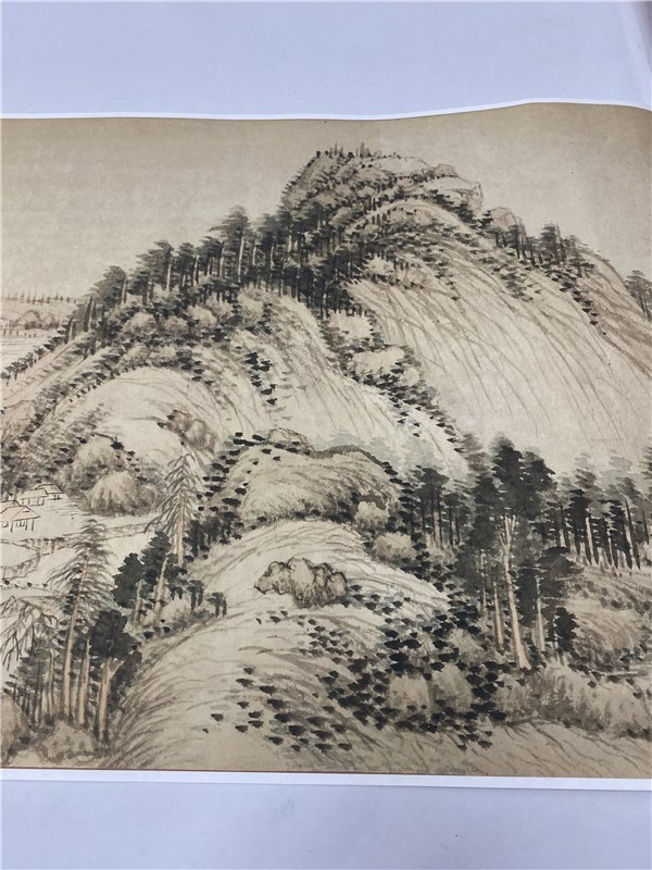 王翚仿黄公望富春山居山水画长卷国画微喷国画