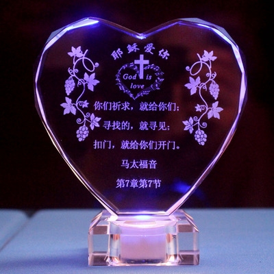 马太福音基督教十字架耶稣爱你家居饰品摆设教徒生日圣礼摆件