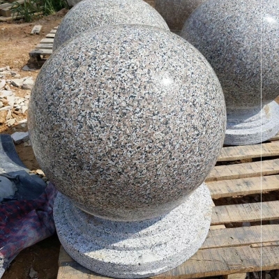 花岗岩圆球石球路障挡车大理石广场石墩子墩子石头石雕