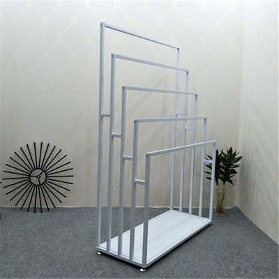 挂布布料展示架服装陈列毛巾架子落地式服装展示架