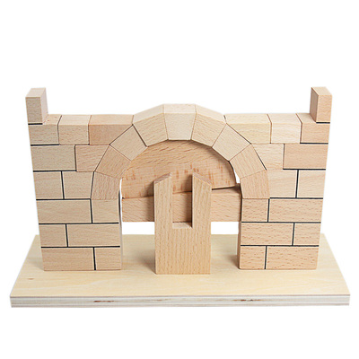 蒙氏教具木制罗马儿童早教积木36岁幼儿拱桥早教教具