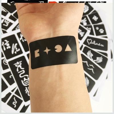 摩托车机车299km纹身贴持久字母英文个性大图案脖子颈部男女手腕