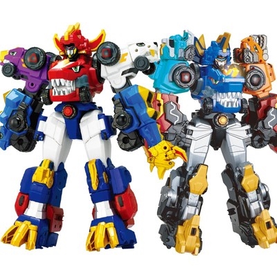 合体组合超级金刚手办四合灵动儿童百兽总动员儿童机器人