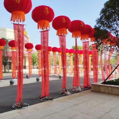 升空喜事事处轻飘庆店条幅火锅红色灯笼庆典飘空气球