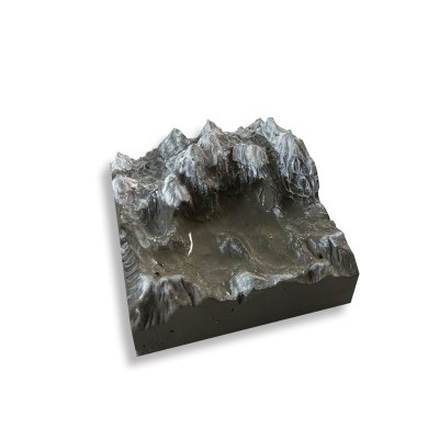 假山模具木雕富士山半透明石膏千里江山石膏山水泥模具