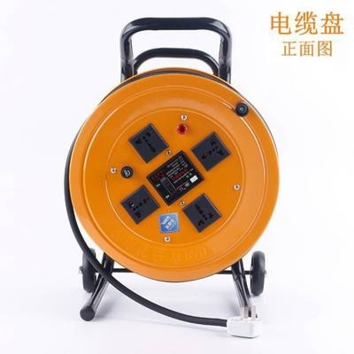 移动线盘收线器带轮子盘线接线便携式放线圆盘接线板