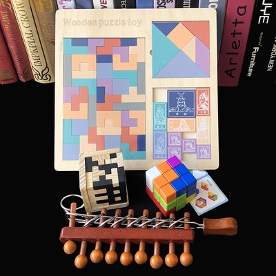 高难度puzzle拼图圣剑10级泰坦成年大号玄机九连环解锁