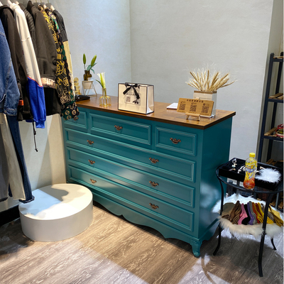 烤漆收银台店铺柜台服装店吧台美容院复古理发前台收银台