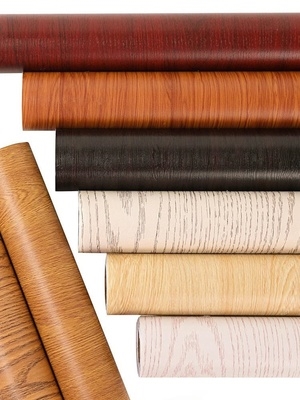 木柜木纹地板贴纸灶台防霉门上墙贴家门遮挡墙贴