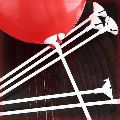 气球花棒卡扣球棒支撑撑杆托盘汽球用品加长气球