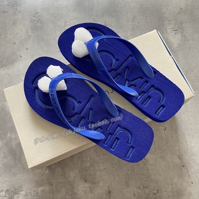 ck拖鞋国内专柜男女情侣夏季潮流运动休闲时尚人字拖