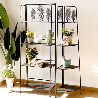 金属铁艺花架层架美式风格格立绿植绿箩花盆花架