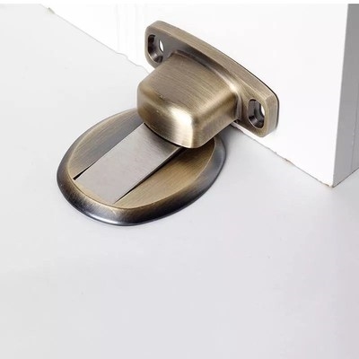 隐形金门打孔地吸墙装门吸强黑色门吸门碰地卫生间门吸