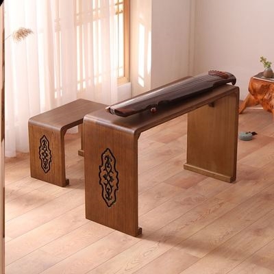 实木古筝桌凳古琴凳子泡桐幼儿园书桌琴架琴凳琴桌
